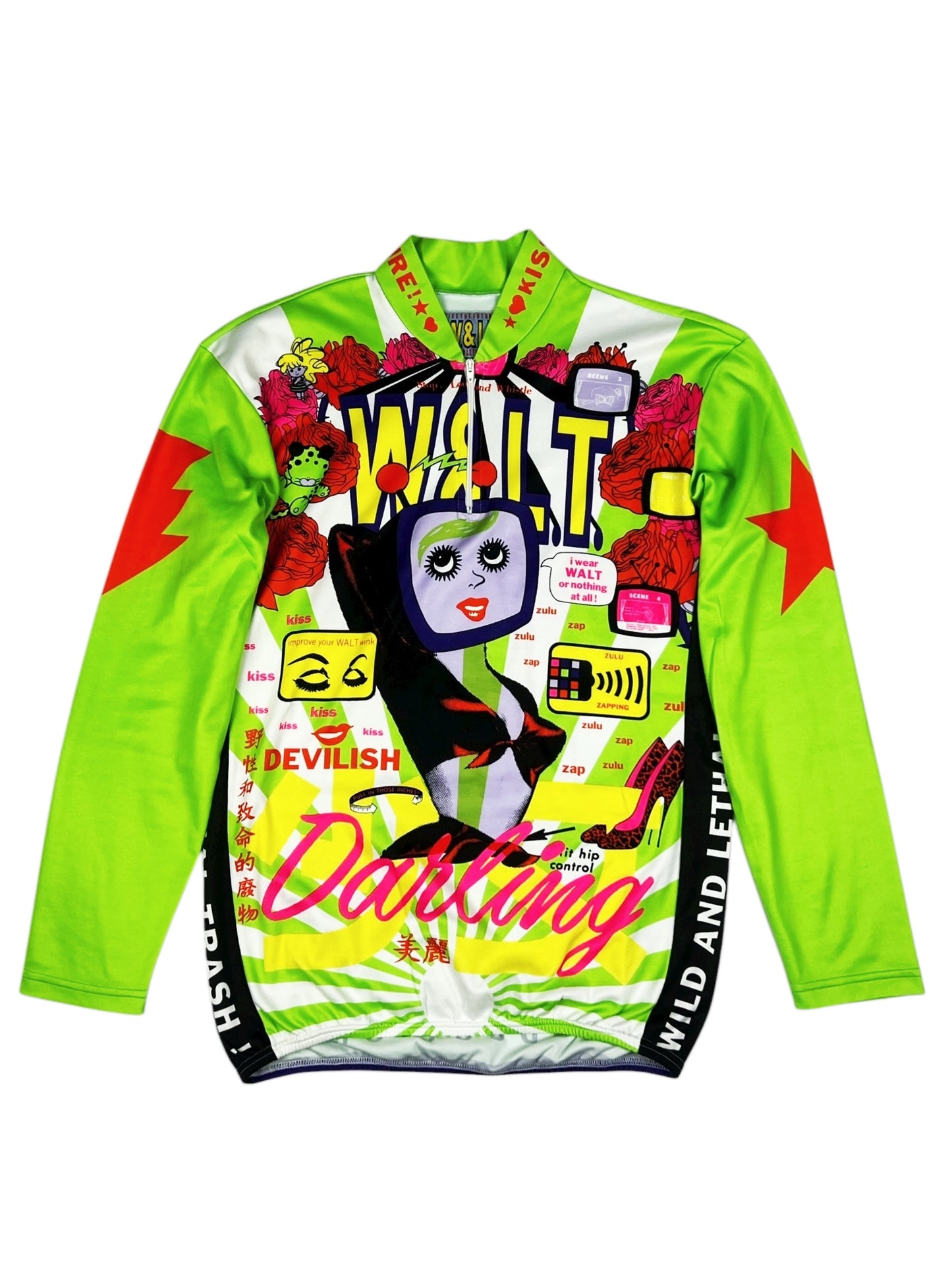 W&LT SS/96 Neon Green Cycling Shirt
