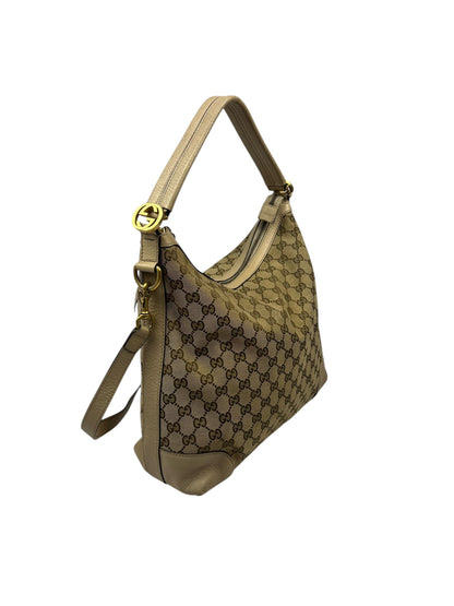 Creme Monogram Shoulder Bag