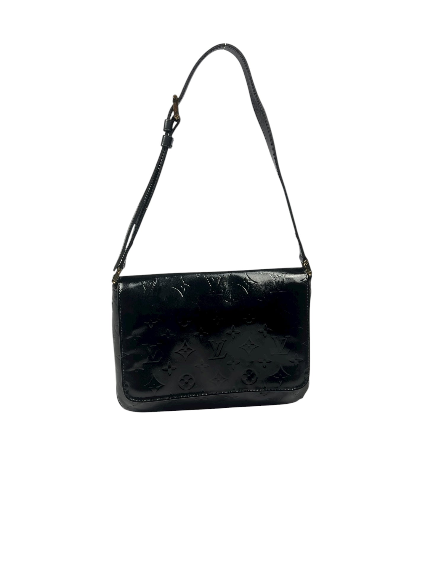 Black Vernis Leather Thompson Bag