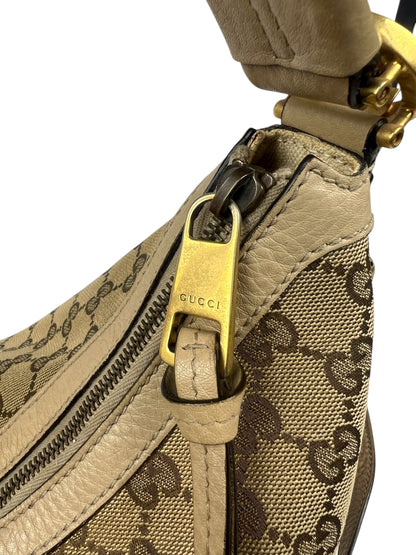 Creme Monogram Shoulder Bag