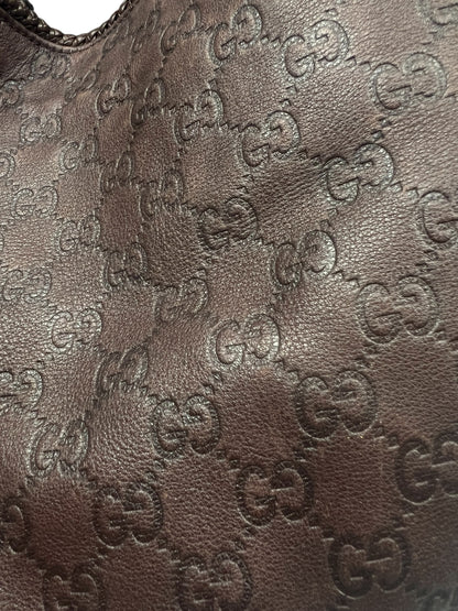Big Brown Leather Monogram Bag