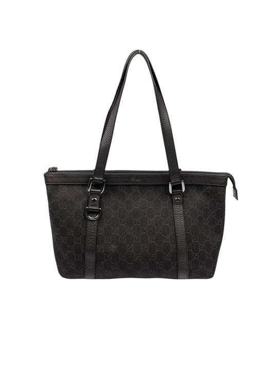 Dark Brown Monogram Shoulder Bag