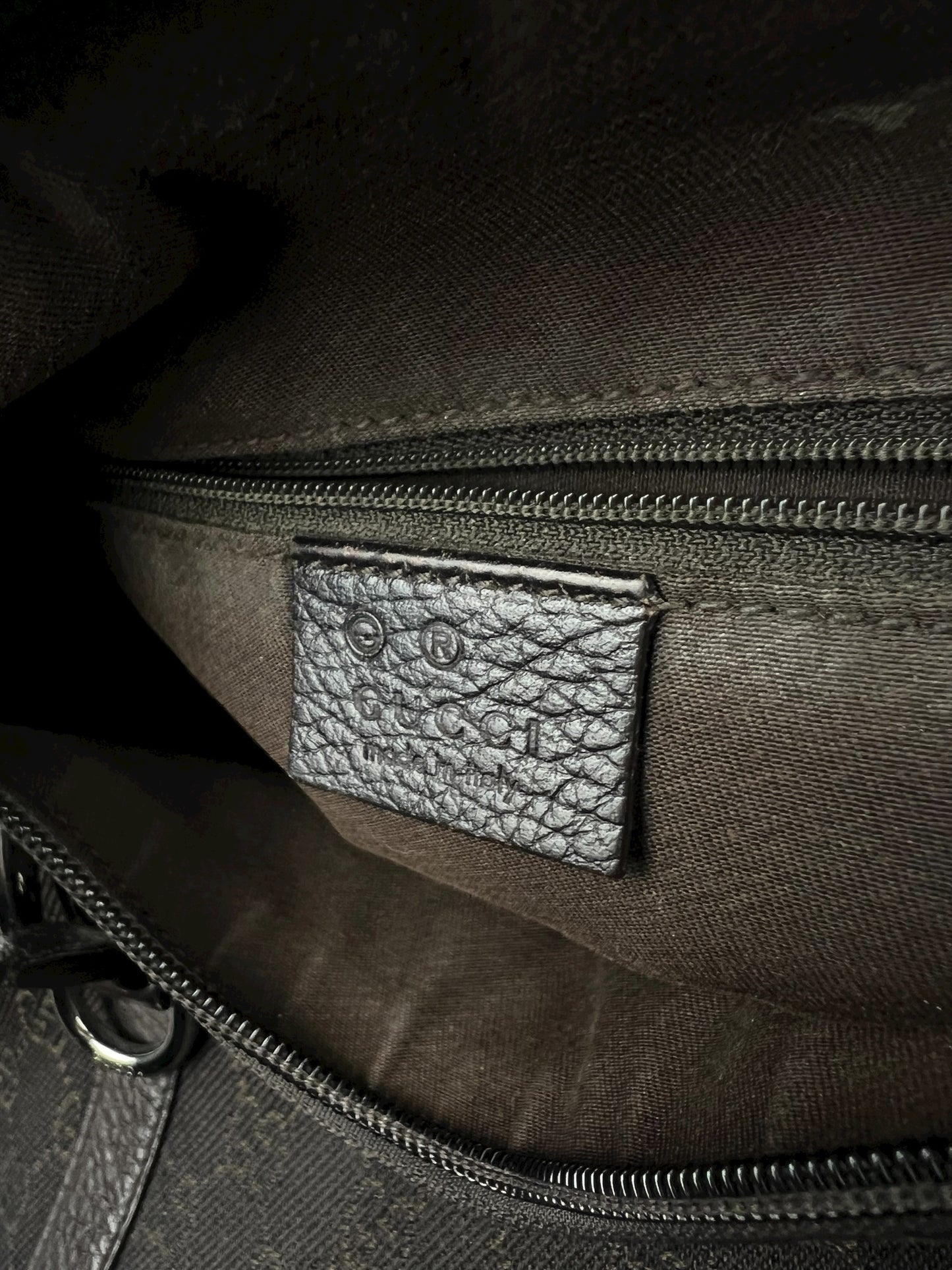 Dark Brown Monogram Shoulder Bag