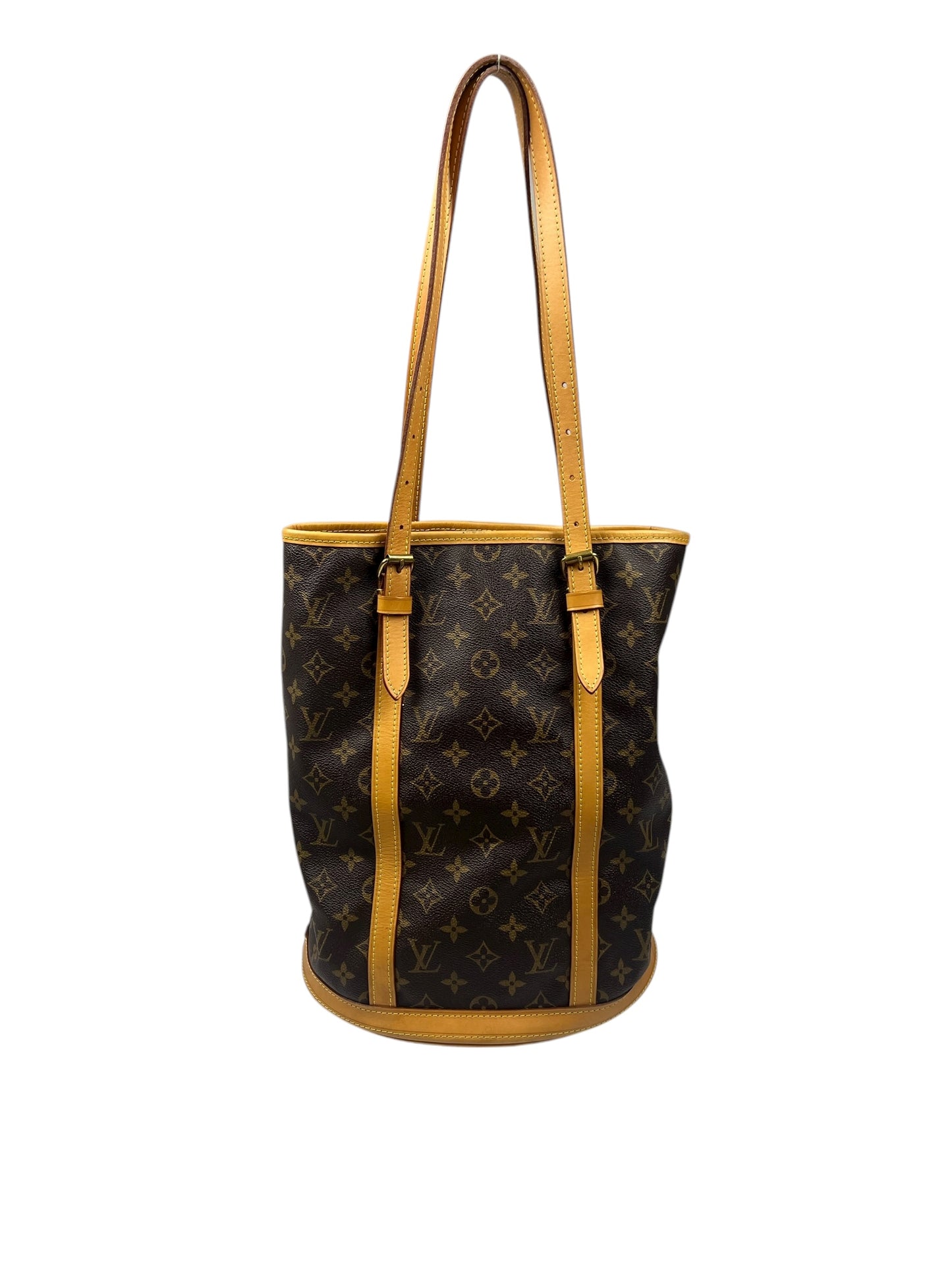 Brown Monogram Bucket Bag