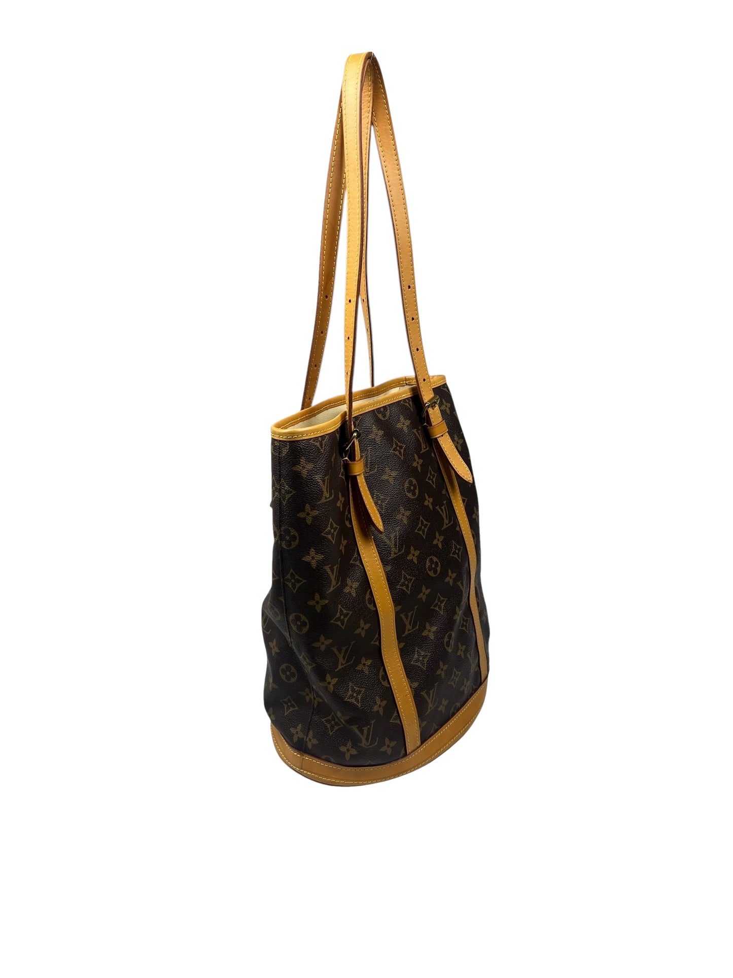 Brown Monogram Bucket Bag