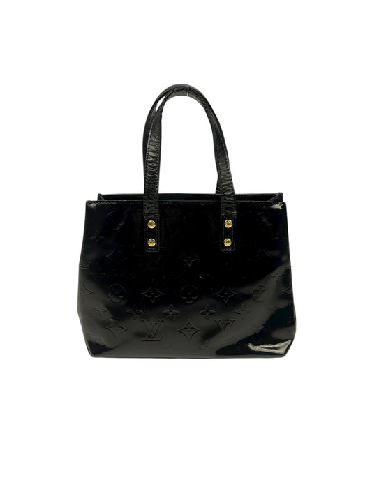 Black Vernis Leather Reed Bag
