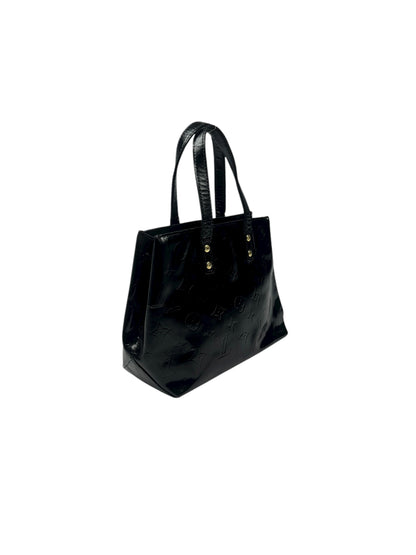 Black Vernis Leather Reed Bag