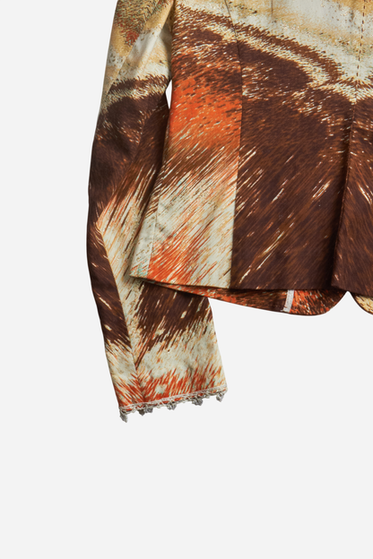 Roberto Cavalli Orange Abstract Print Three-Piece Set