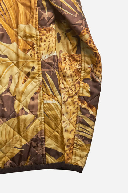 Ferragamo Brown Silk Jungle Jacket