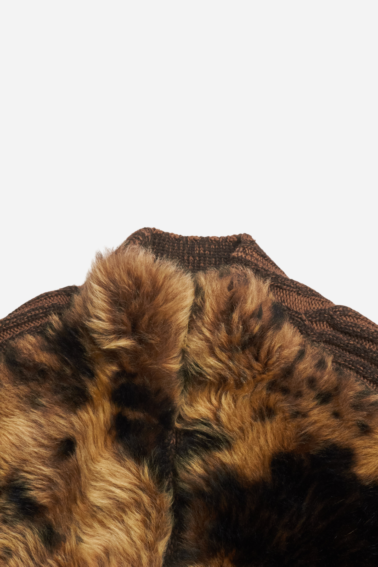 Roberto Cavalli Brown Fur Zipup