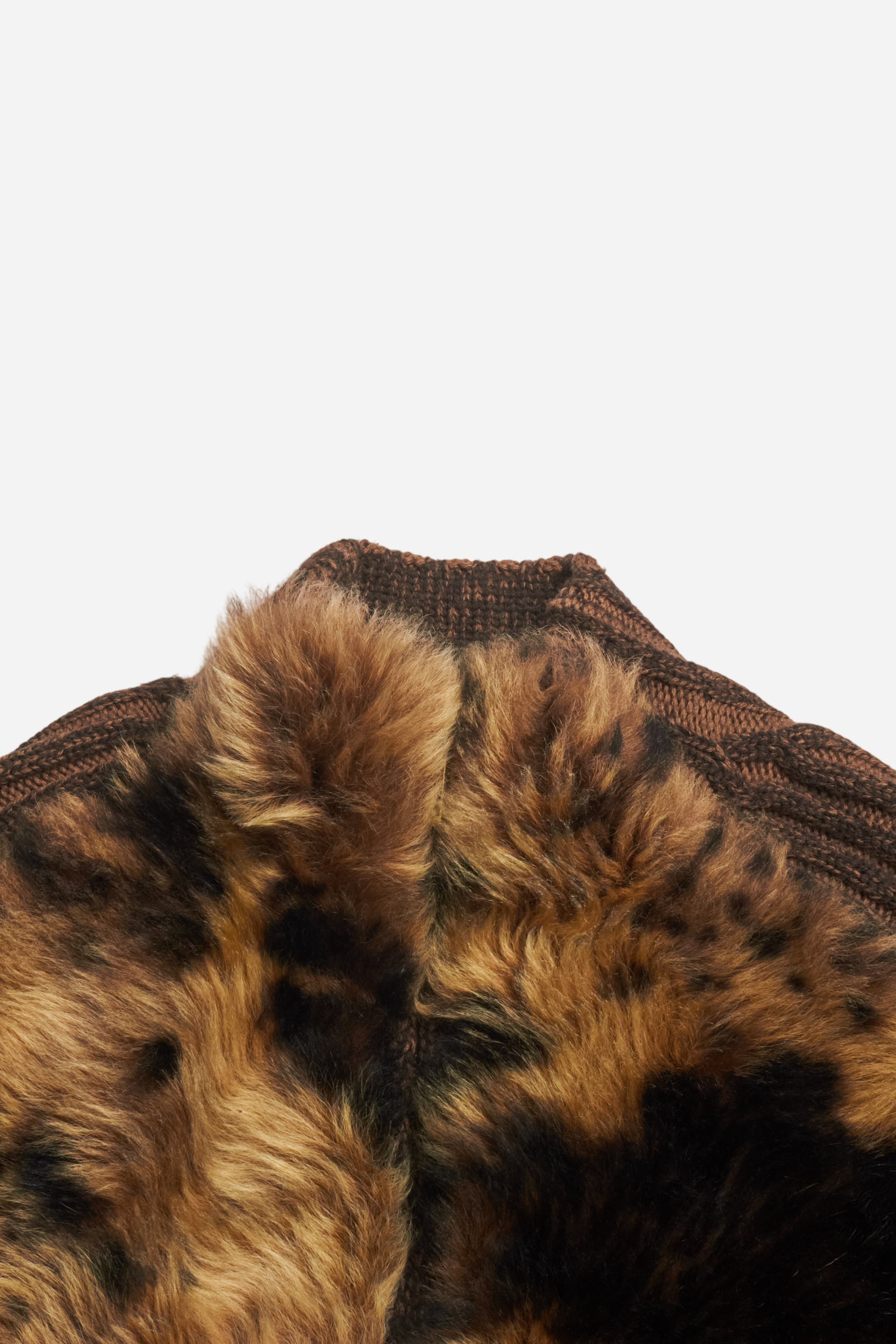 Roberto Cavalli Brown Fur Zipup