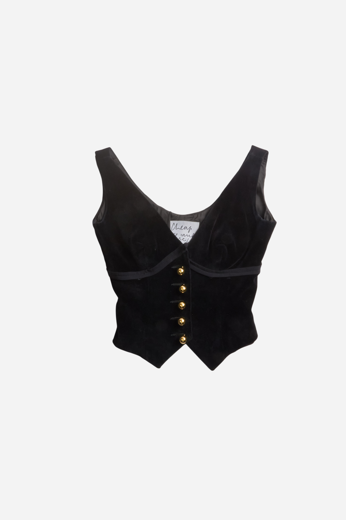 Moschino 90s Velvet Corset