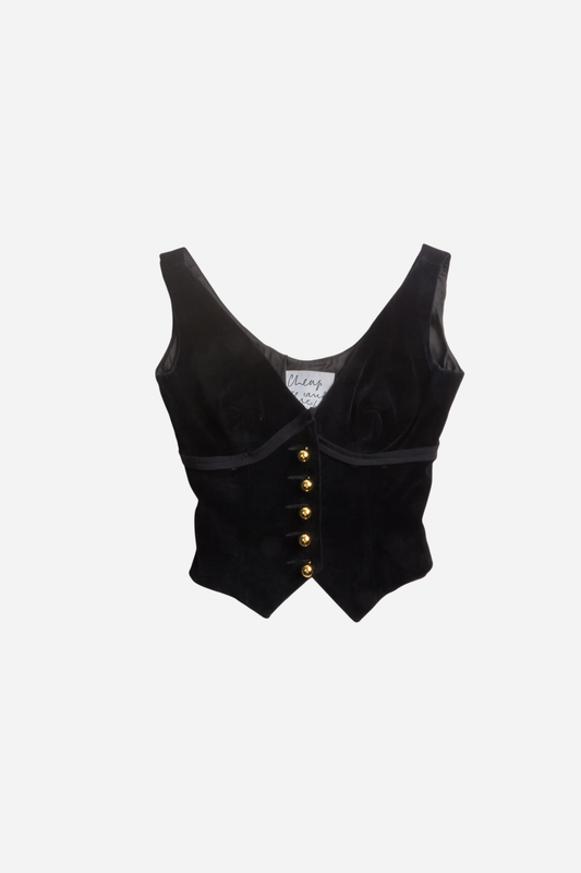 Moschino 90s Velvet Corset