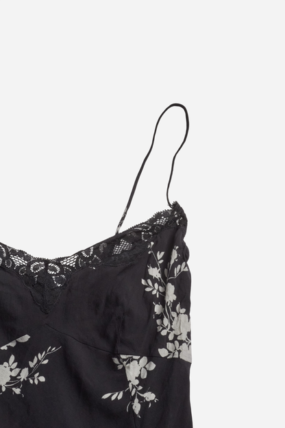 Dolce & Gabbana S/S02 Black Flower Print Top