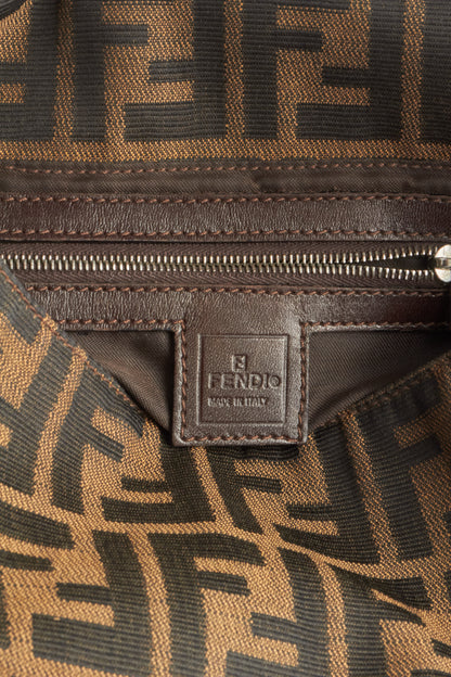 Fendi Brown Monogram Big Mamma Baguette Bag