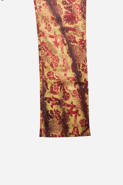 Roberto Cavalli Red Printed Pants