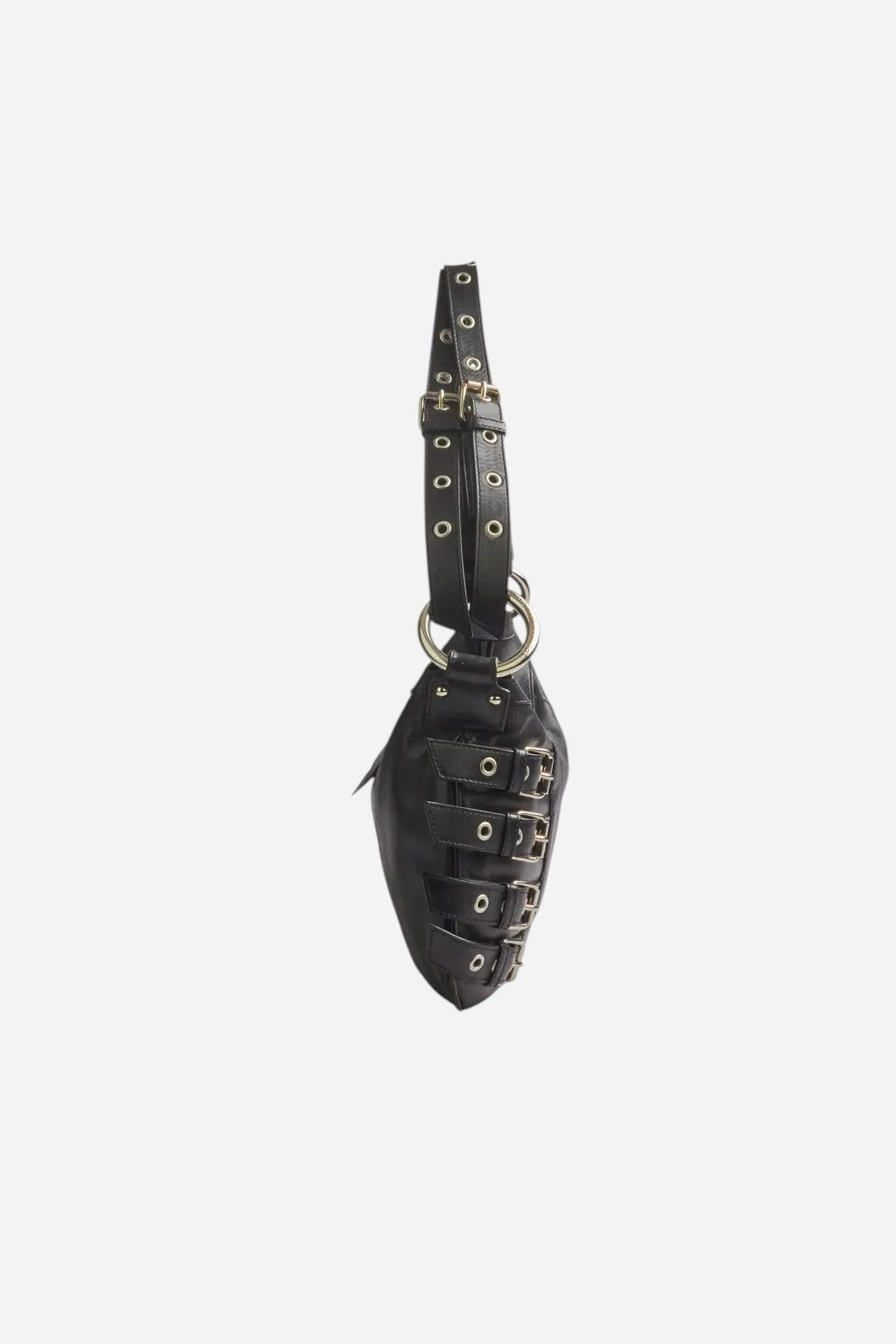 Dolce & Gabbana 2003 Black Leather Corset Bag