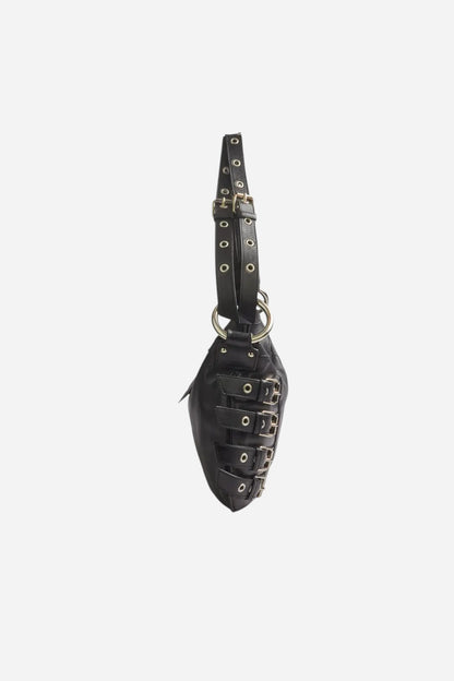 Dolce & Gabbana 2003 Black Leather Corset Bag