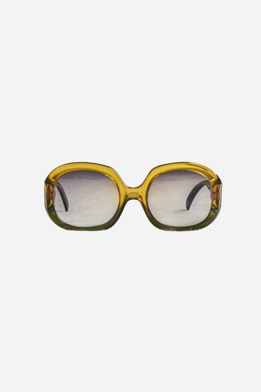 Christian Dior 70s Yellow/Green Sunglasses