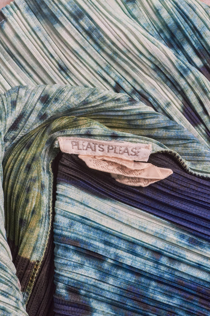 Issey Miyake 1999 Moon Landing Pleats Please Green Top