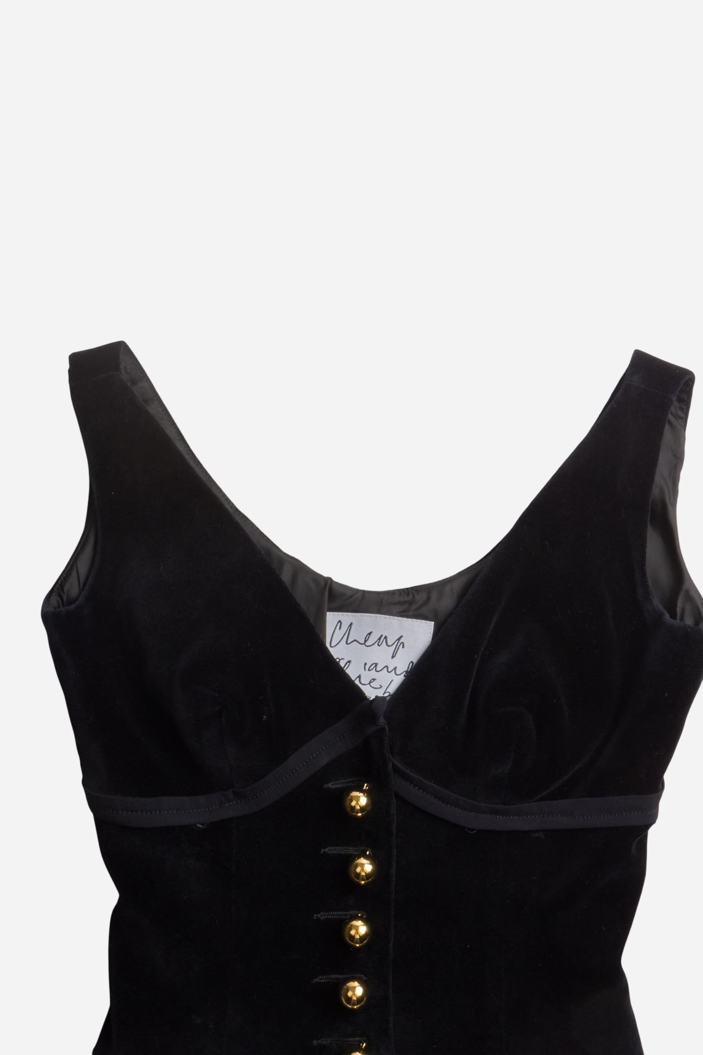 Moschino 90s Velvet Corset