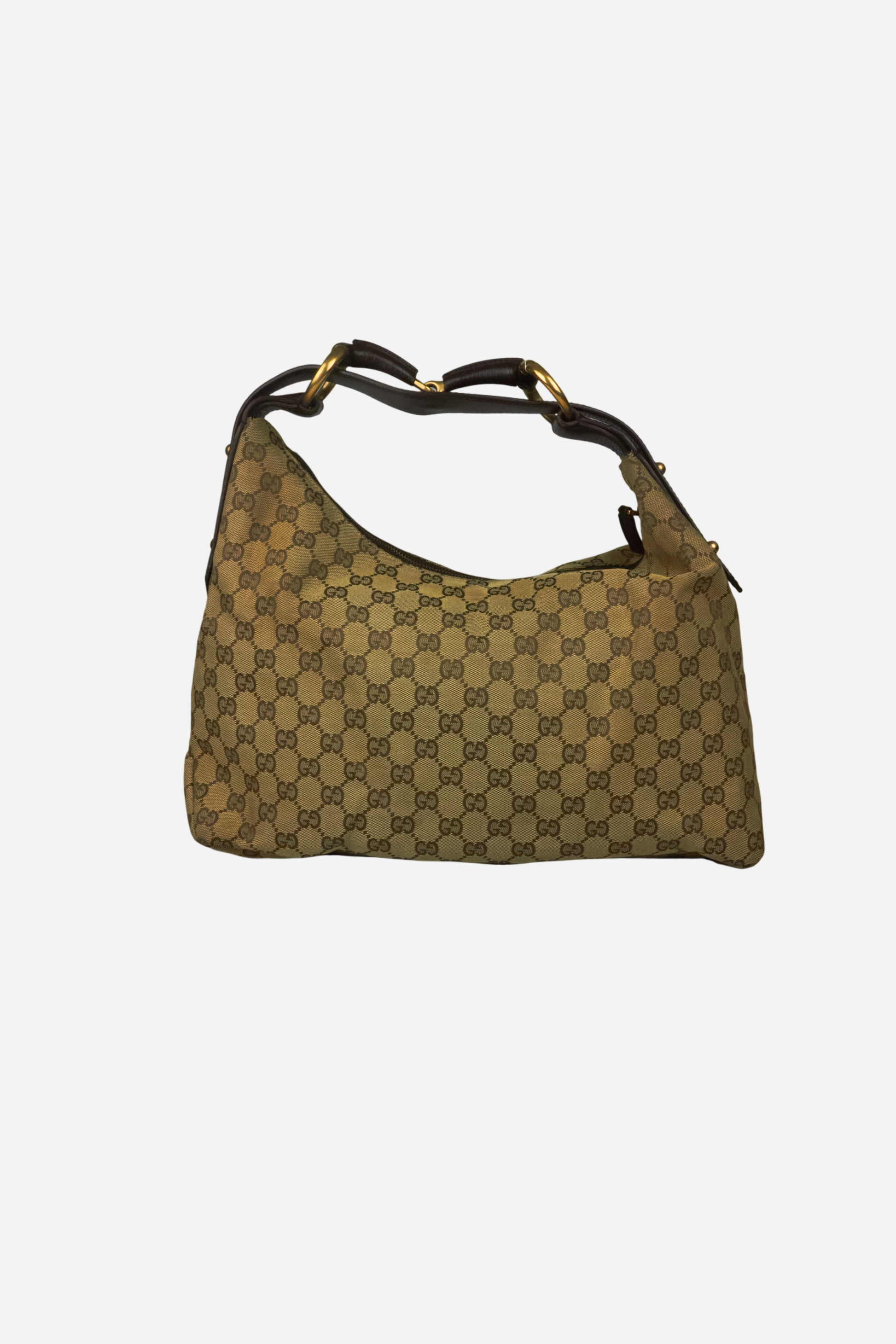 Gucci Horsebit Beige Monogram Bag