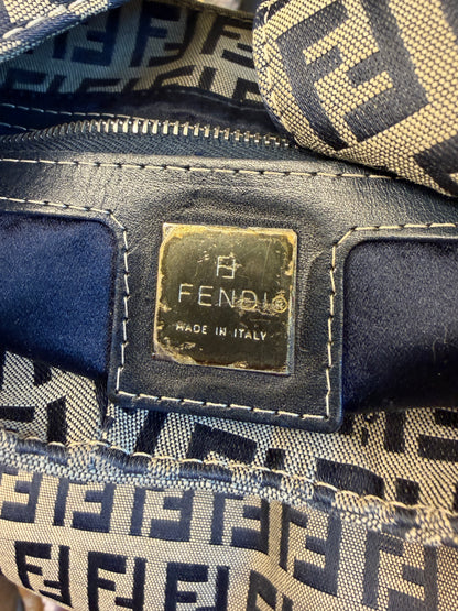 Fendi Navy Monogram Bucket Bag