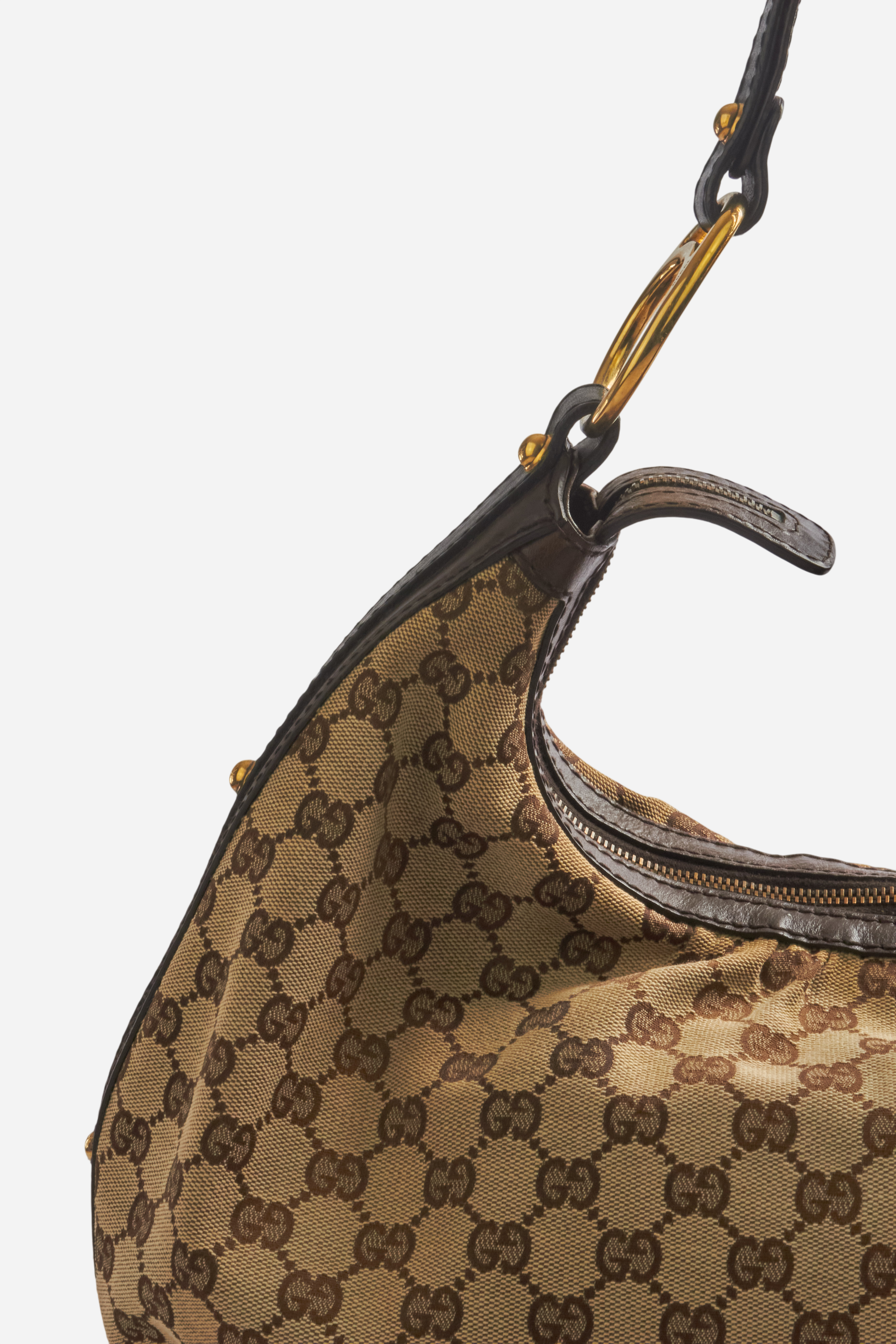 Gucci Beige Monogram Hobo Bag