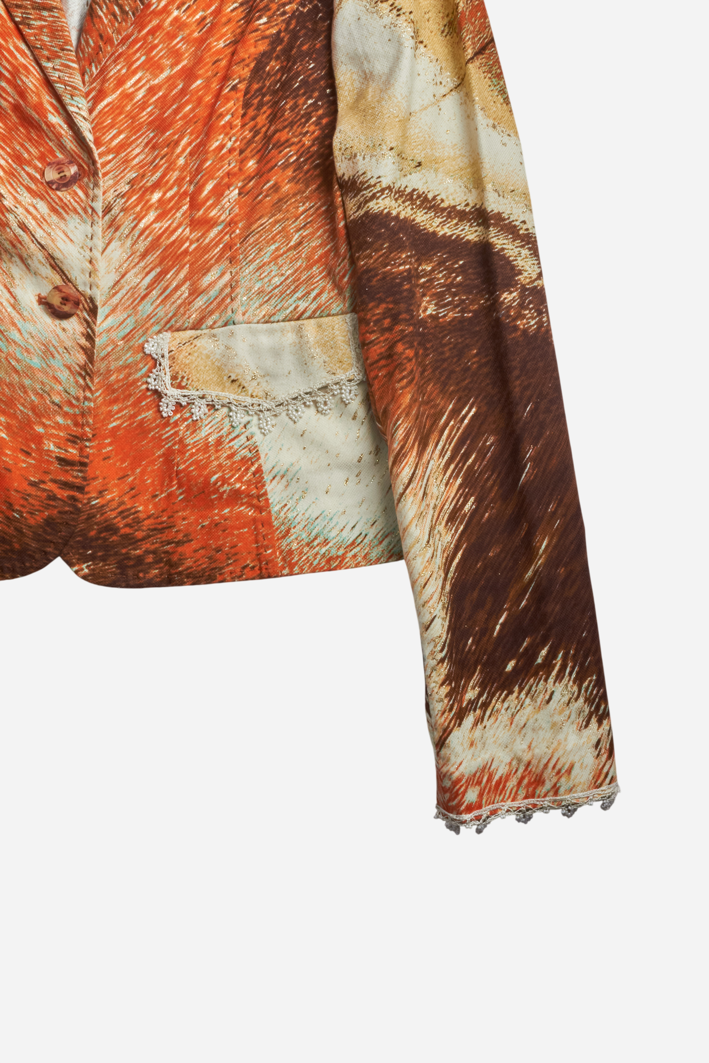Roberto Cavalli Orange Abstract Print Three-Piece Set