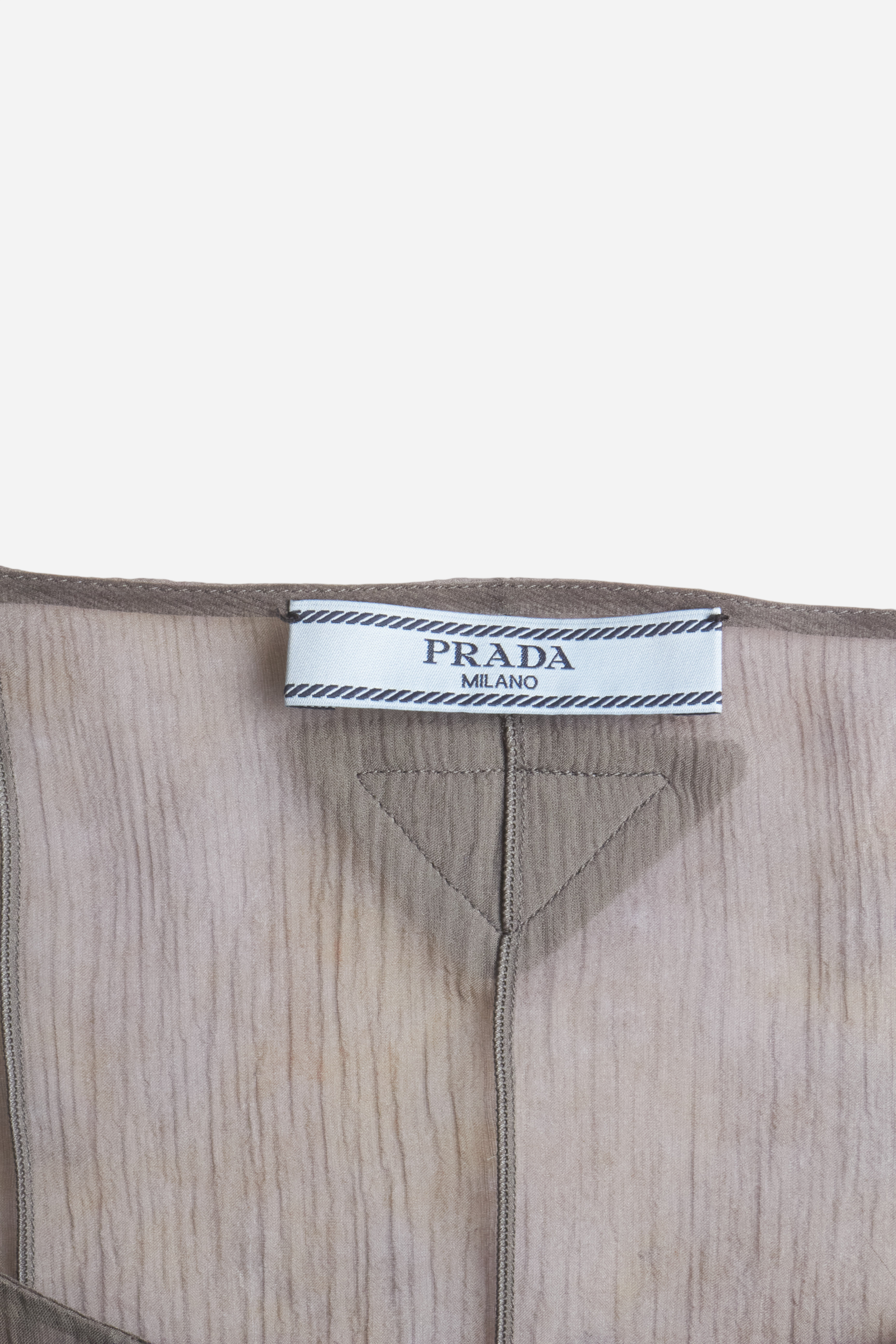 Prada Grey Sheer Top