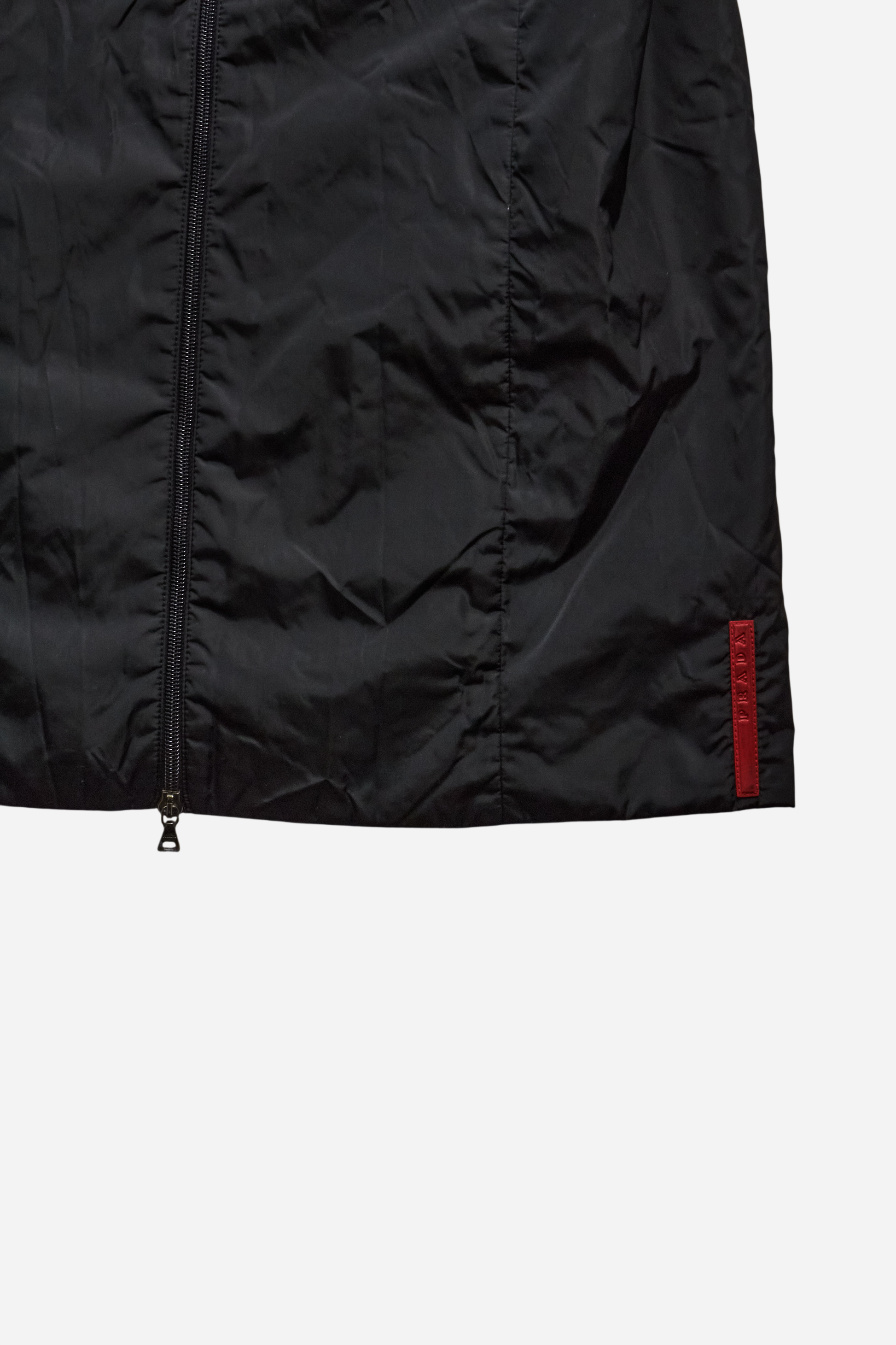 Prada Red Tab Black Dress Jacket