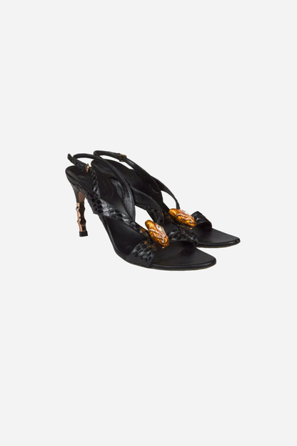Gucci Tom Ford S/S04 Dragonhead Snakeskin heels