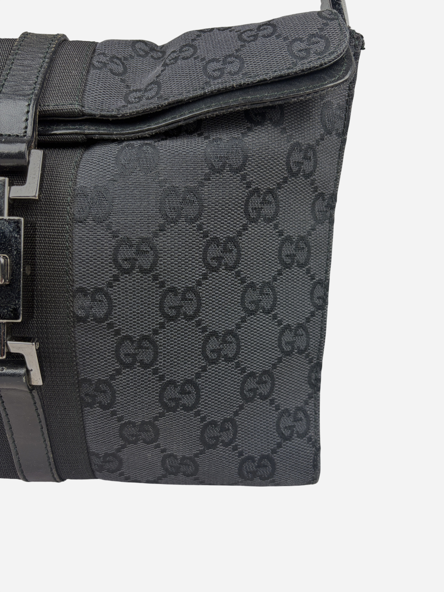 Gucci Black Monogram Jackie Model Bag