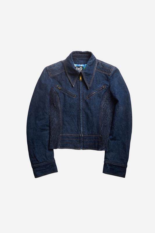 Dolce & Gabbana Blue Denim Work Jacket
