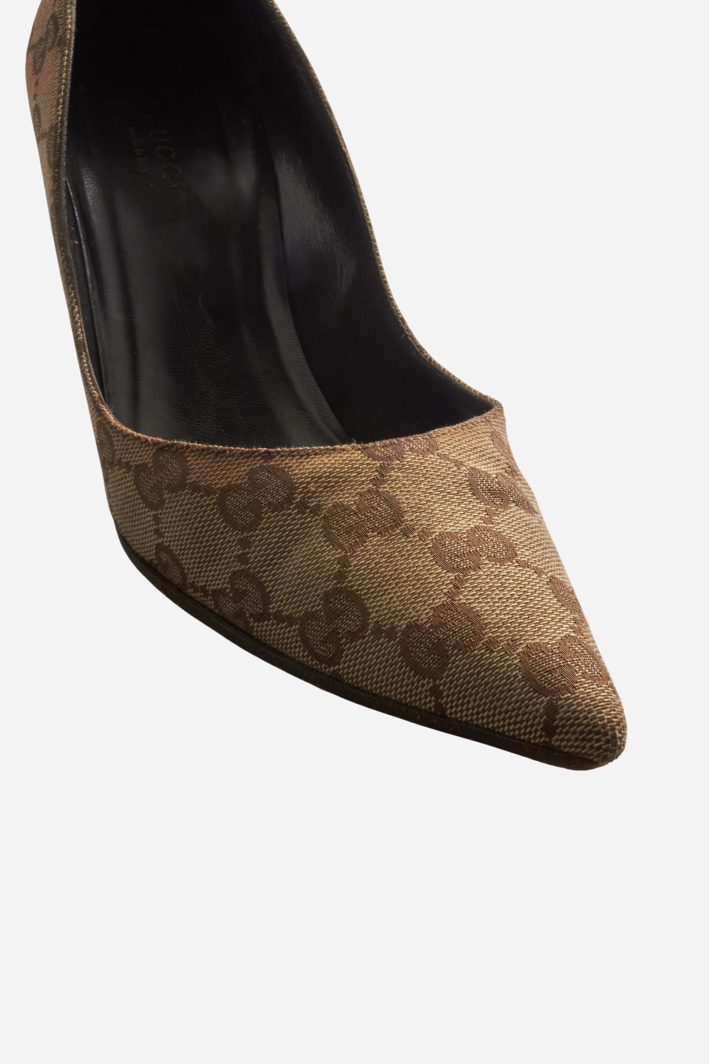 Gucci Beige Monogram Heels