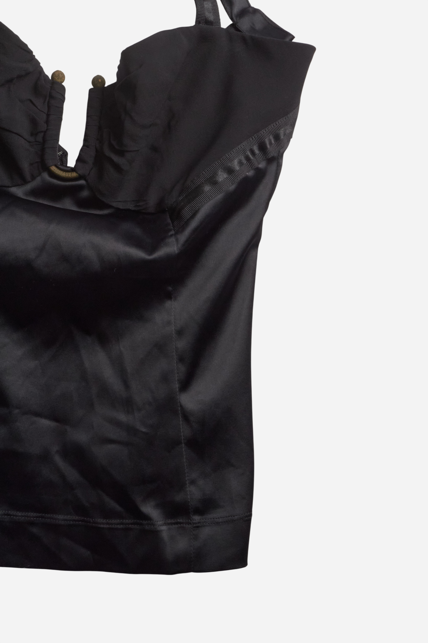 Cavalli Black Satin Top
