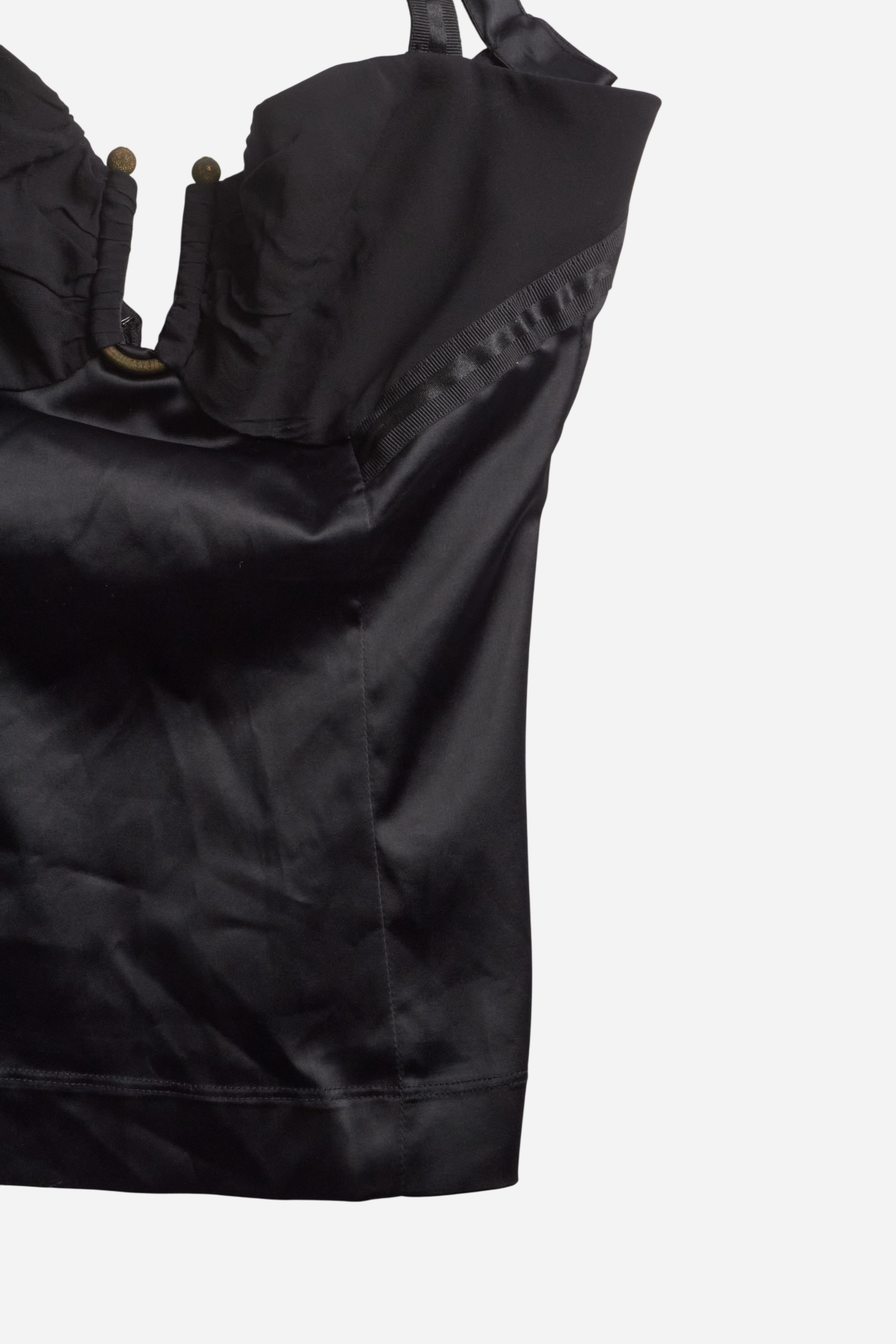 Cavalli Black Satin Top