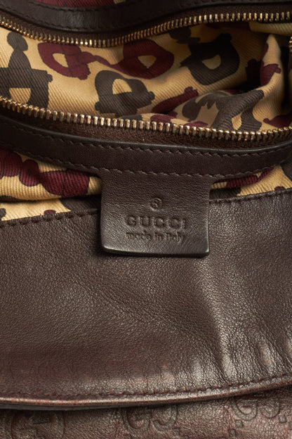 Gucci Brown Indy Leather Bag