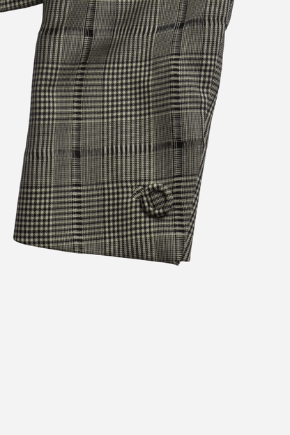Gianni Versace S/S94 Runway Look 12 Gray Plaid Set (Worn by Naomi Campbell)