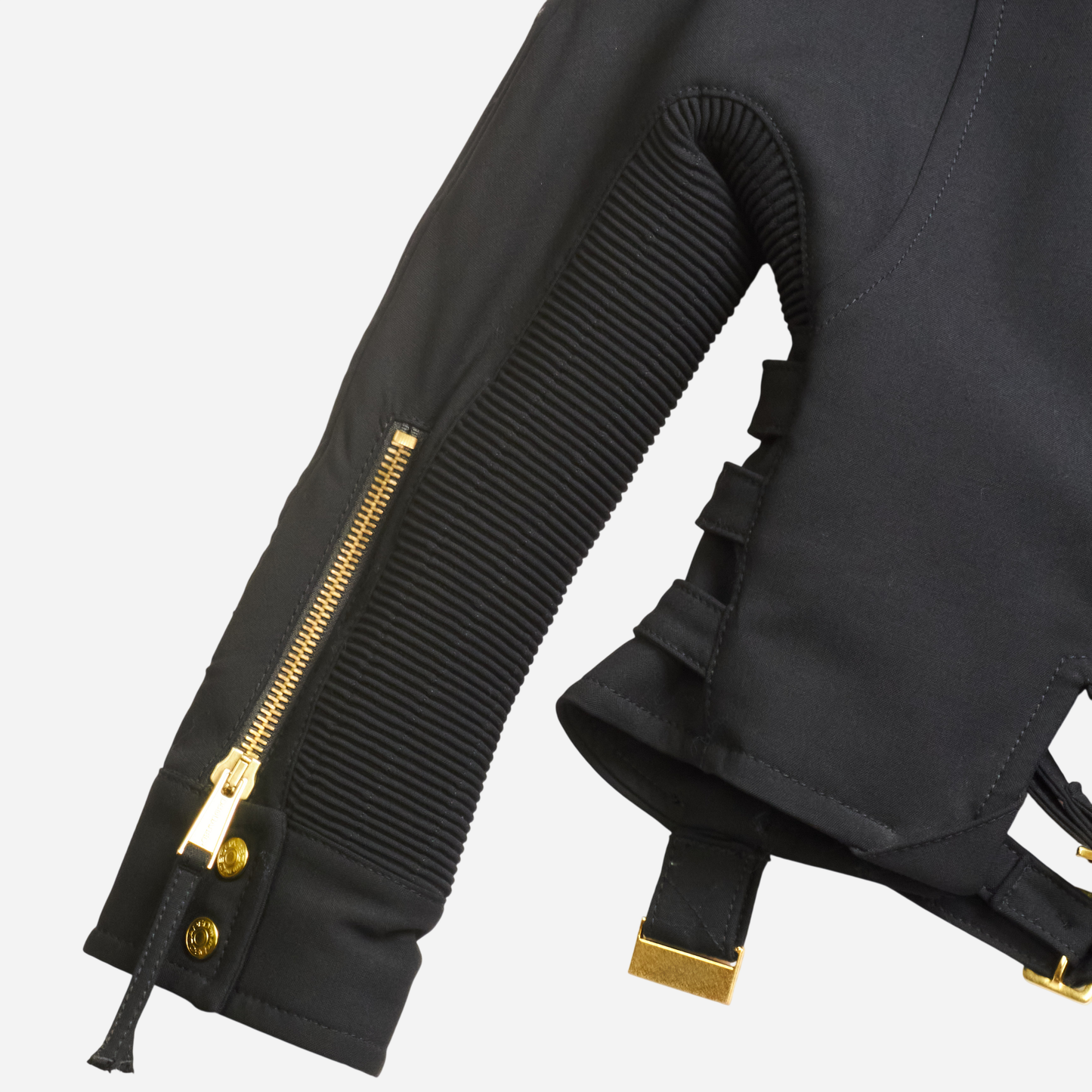 Dsquared2 Black Wool Cropped Jacket