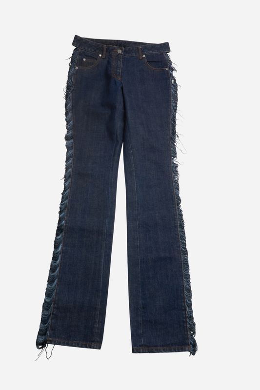 Jean Paul Gaultier Denim Fringe Jeans