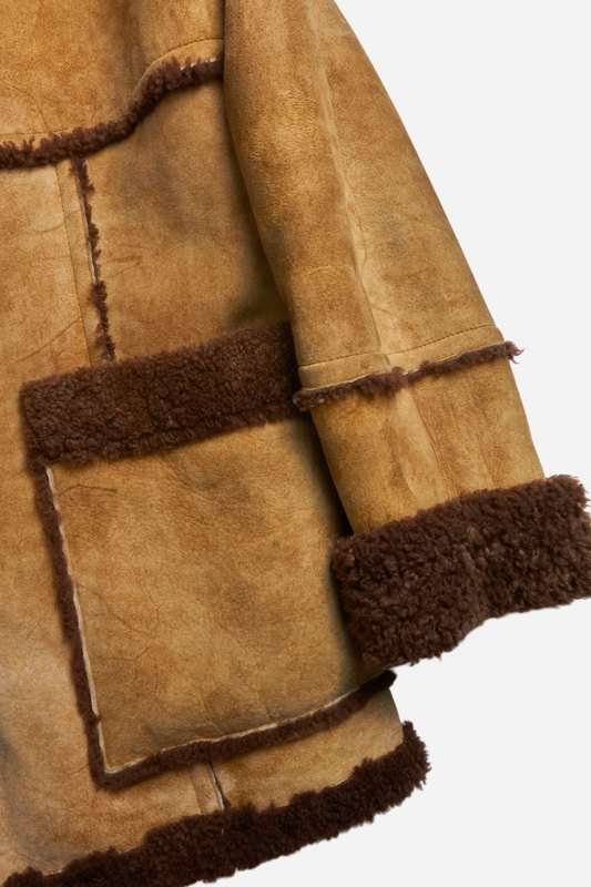 Dolce &amp; Gabbana 90s Beige Shearling Jacket