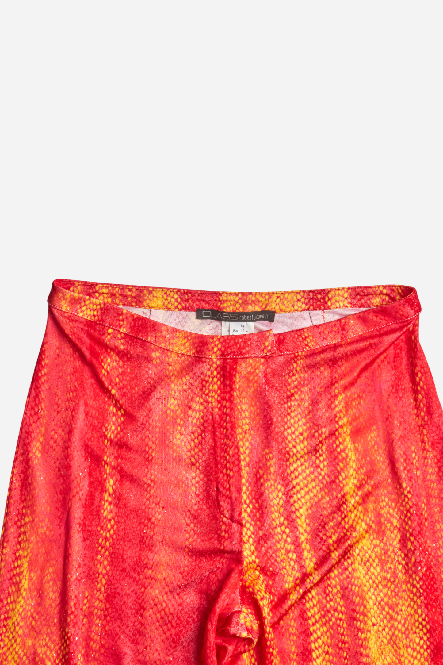 Roberto Cavalli Red Orange Mermaid Print Set