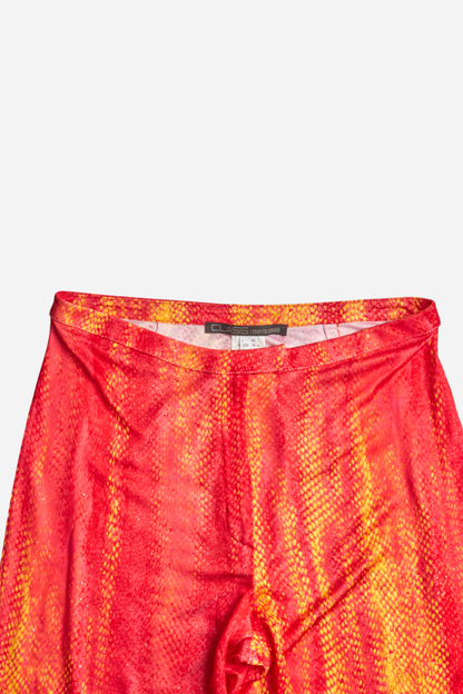 Roberto Cavalli Red Orange Mermaid Print Set