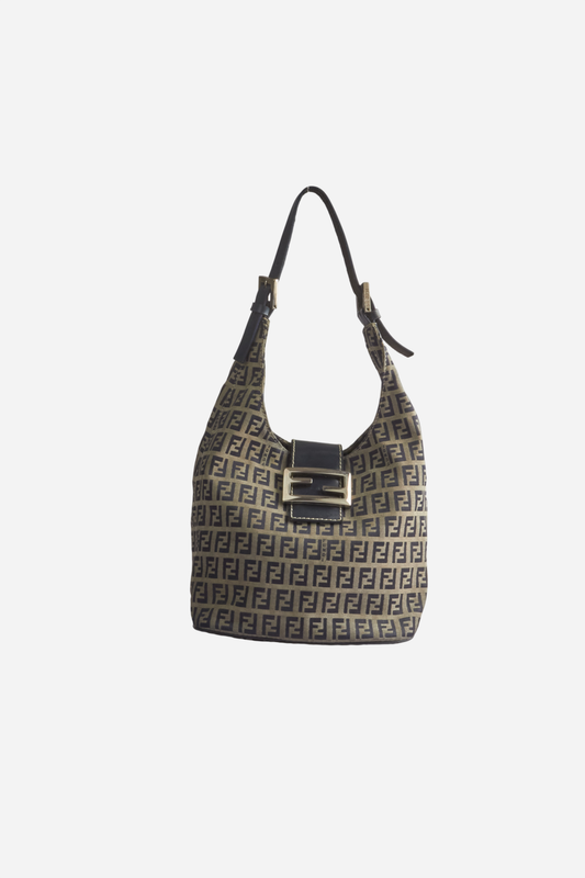 Fendi Navy Monogram Bucket Bag
