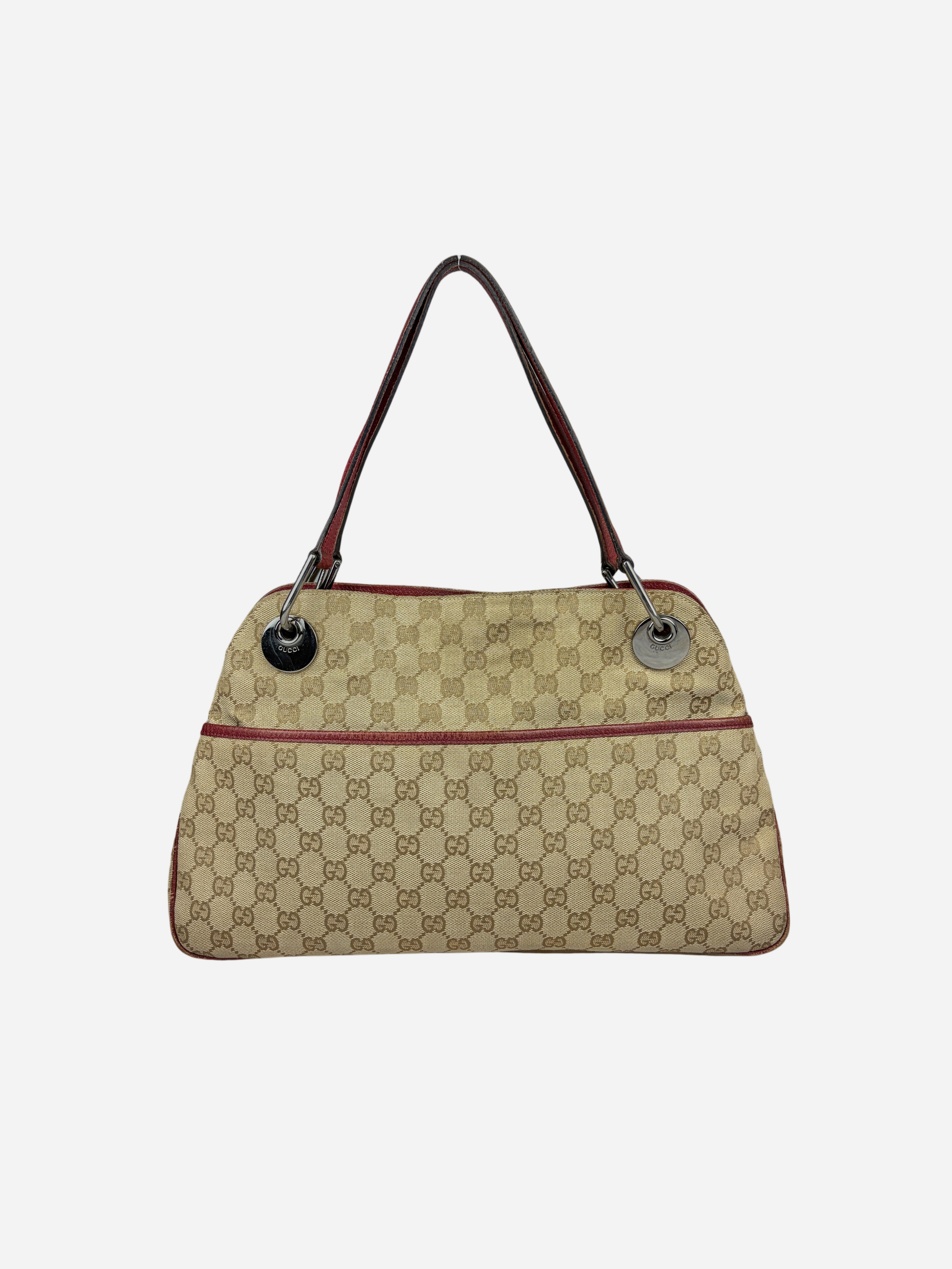 Gucci Beige Monogram Eclipse Bag