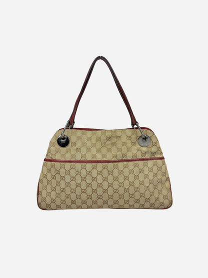 Gucci Beige Monogram Eclipse Bag