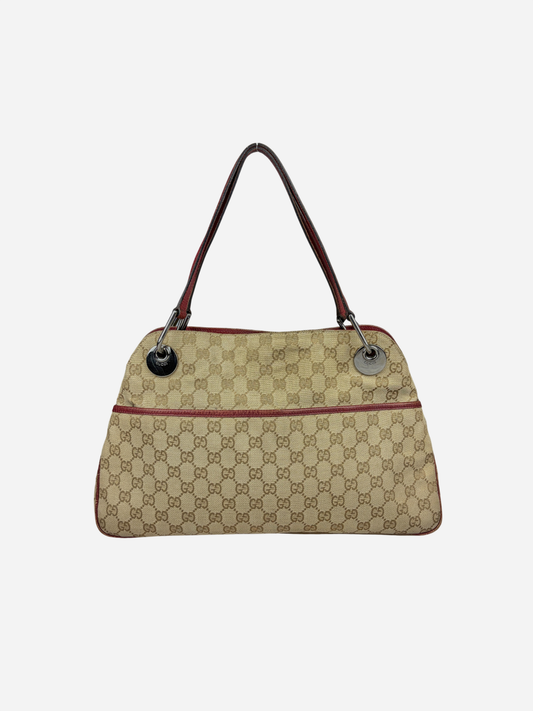Gucci Beige Monogram Eclipse Bag