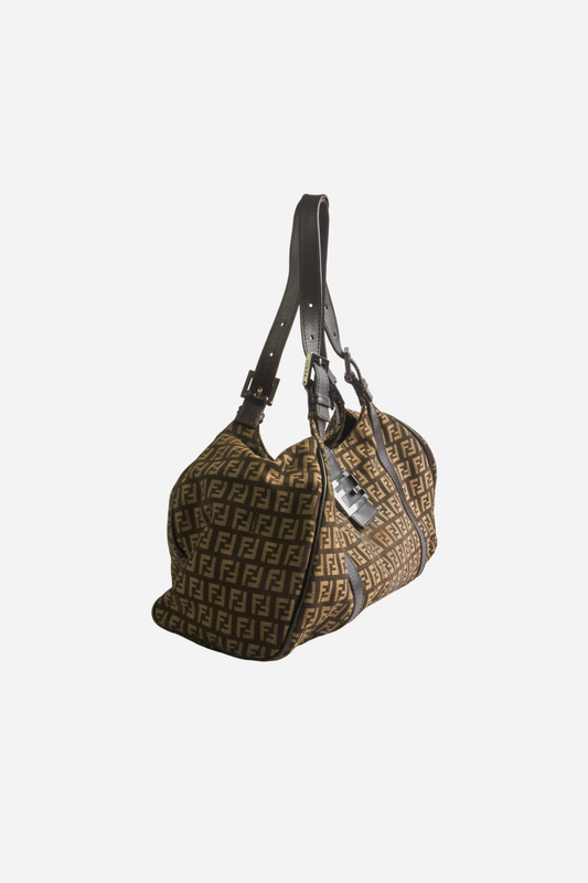Fendi Zucca Canvas Handbag