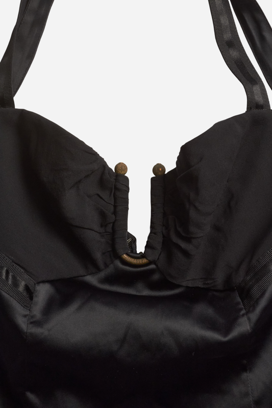 Cavalli Black Satin Top